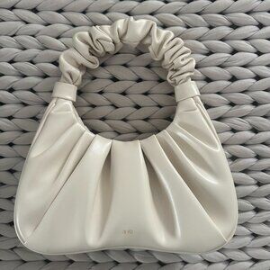 JW PEI Gabbi Ruched Hobo Handbag Beige / Ivory - Like New!